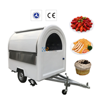 Hot Dog Mobile 280*160*210 cm Food Trailer Outdoor Food Cart Good Quality Hot Selling