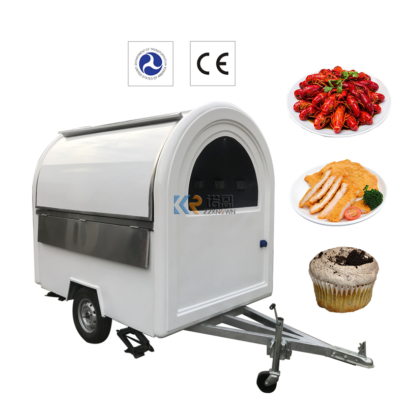 KN-FR-220B CE DOT Approved Snack Food Car Burger Truck Mobile Food Trailers With Equipments 