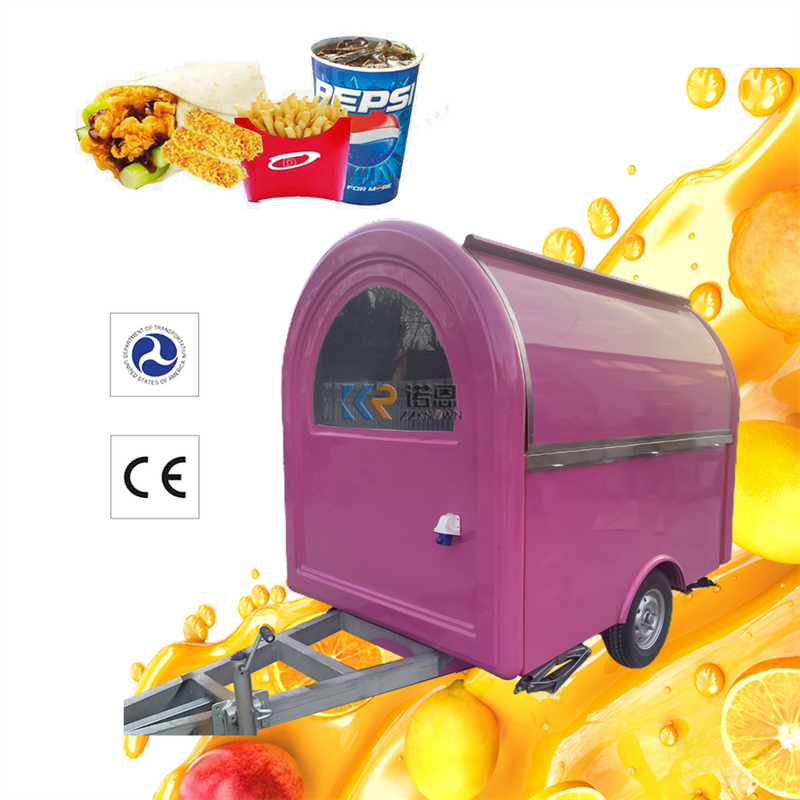 Customize Color Mobile Food Trailer Bubble Tea Pizza Ice Cream Snack Concession Trailer