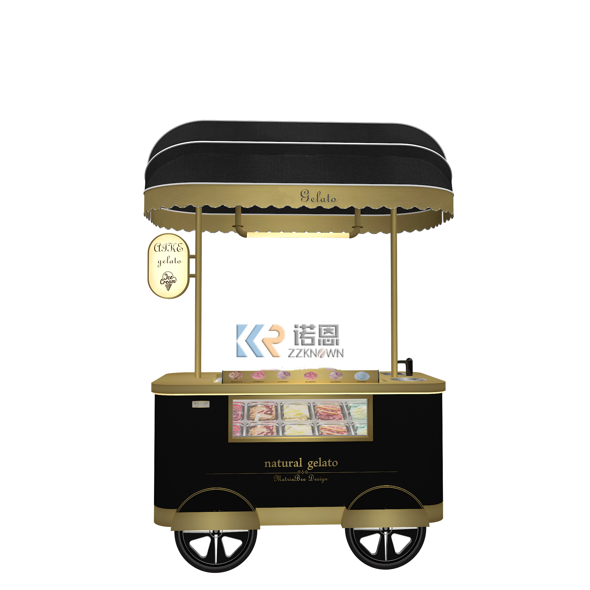 Food Vending Carts Gas Grill Waffle Juice Ice Cream Cart Pancake Hot Dog Crepe Mobile Food Cart For Sale