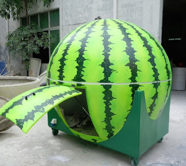 Orange Watermelon Lemon Shapes Optional Street Food Fruit Mobile Cart Kiosk