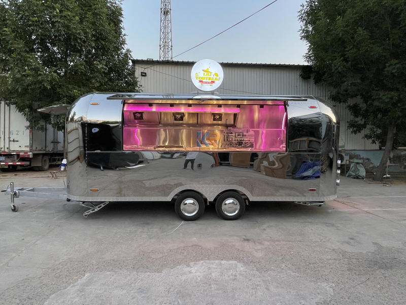 KN-QF-550S Fast Food Carts For Sale Europe Coffee Breakfast Australian Food Truck Concession Trailer Food Truck With DOT CE