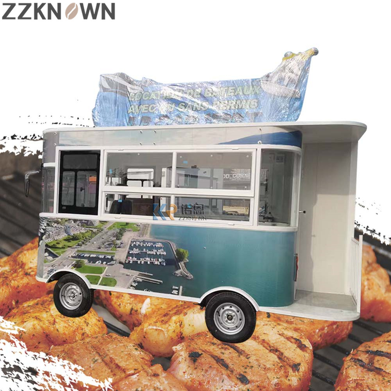 KN-JJ400S Vending Coffee Ice Cream Catering Drivable Truck Electric Food Truck with Fast Food Service