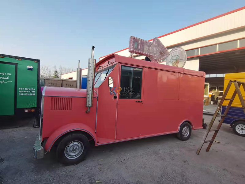 Mobile Street Food Truck Snack Coffee Ice Cream Hot Dog Pizza Vending Cart