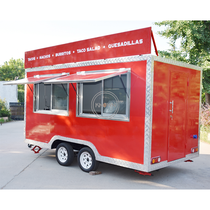 Outdoor Mobile Food Trailer Street Mobile Food Cart China Factory Mobile Food Truck For Sale