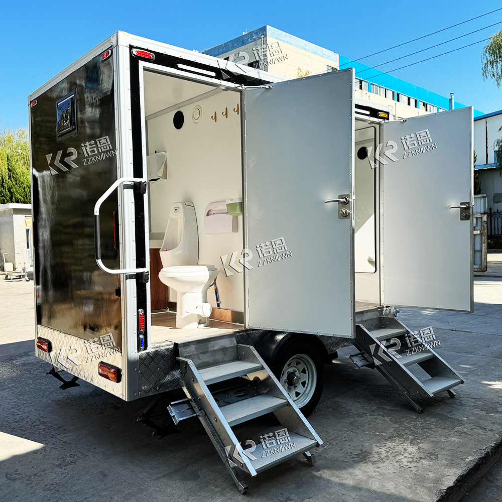 Portable Sanitation Excellence Premium Mobile Toilet Trailer for Events and Outdoor Spaces