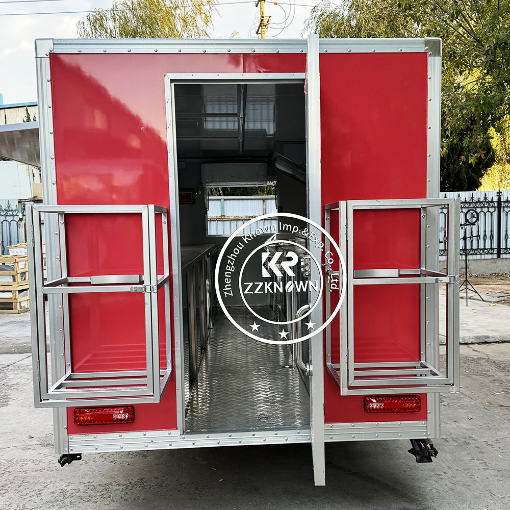 Commercial Mobile Street Food Truck Concession Foodtrailer Pizza Coffee Cart Mobile Coffe Kiosk For Catering Fully Equipped