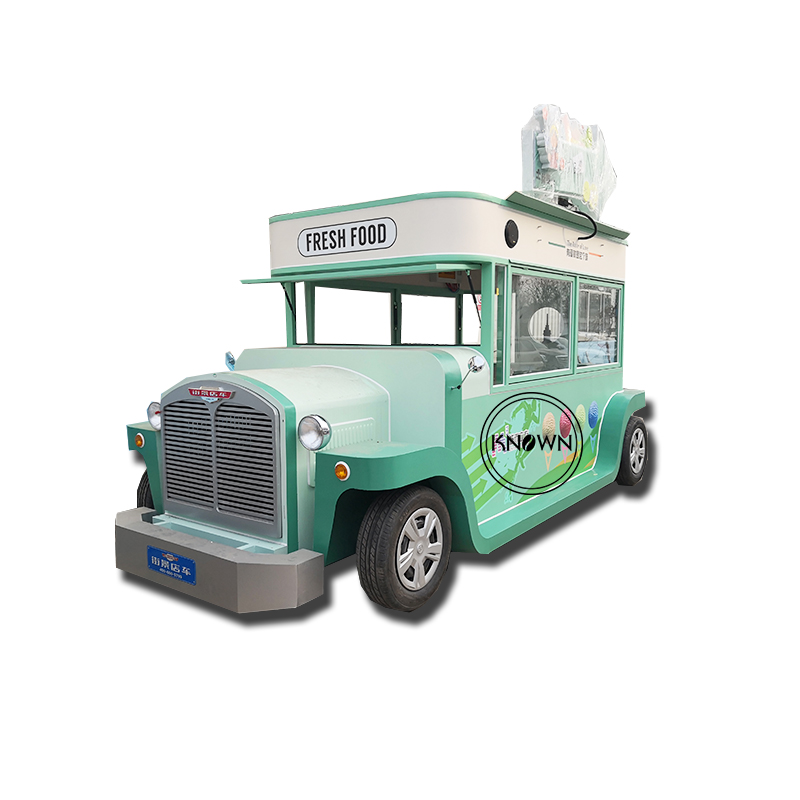 Mobile Street Ice Cream Food Truck Fast Hot Dog Vending Cart Burger Fast Food Car Kiosks Van Trailers for Sale Europe