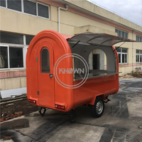 KN-250B Mobile Food Cart Catering Trailer Purple for Ice Cream Hot Dog Food Trailer