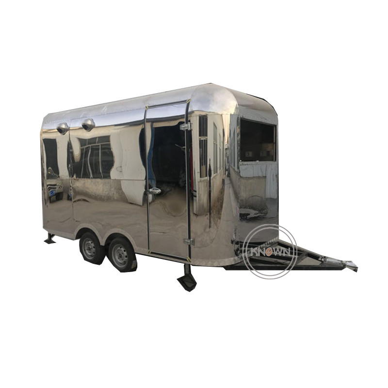 Airstream Food Trailer Mobile Food Truck Ice Cream Cart Hot Dog Mobile Food Cart on Sale