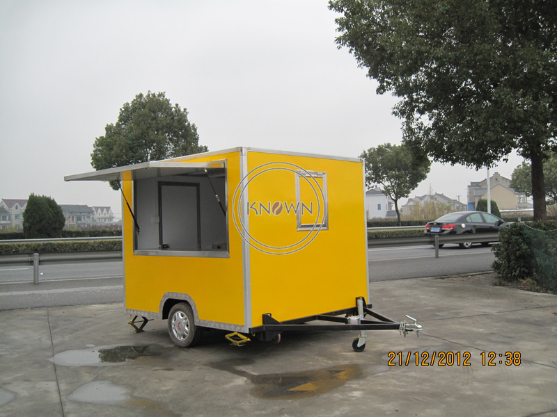 KN-FS250 Easy Move Square 2.5m Fast Food Carts for Sale 