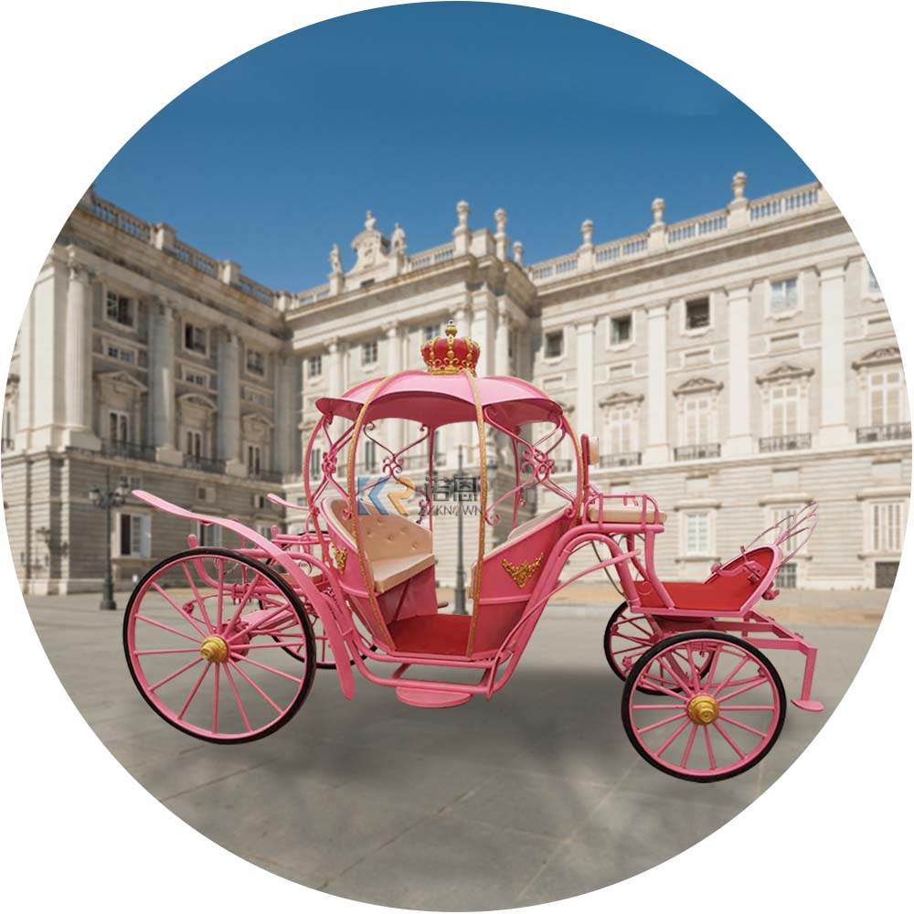 Competitive Price OEM European Style Classical Drawn Carriage Princess Pumpkin Horse Carriage For Sale