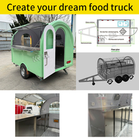 KN-FR-280W Food Carts New Mobile Food Truck In China Factory Price CE DOT Ice Cream BBQ Beer Bar Cafe Shop Fast Food Truck Mobile Kitchen