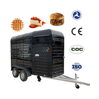Mobile Coffee Ice Cream Fast Food Truck Trailers Fully Equipped Hot Dog Pizza Food Trailer For Sale
