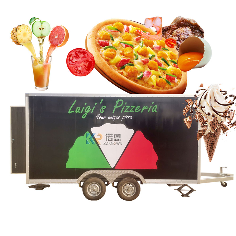 Mobile Food Coffee Cart Ice Cream Kiosk DOT Concession Trailer Restaurant Food Truck With Full Kitchen for Sale 
