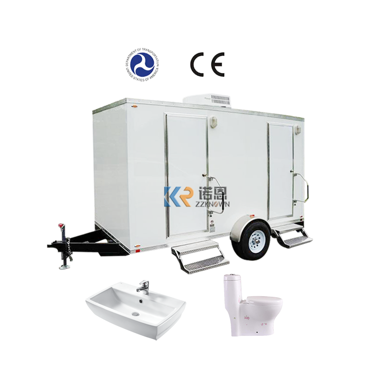 Fully Equipped Luxury Washing Room Trailer Mobile Restrooms With Trailer Portable Toilets for Sale