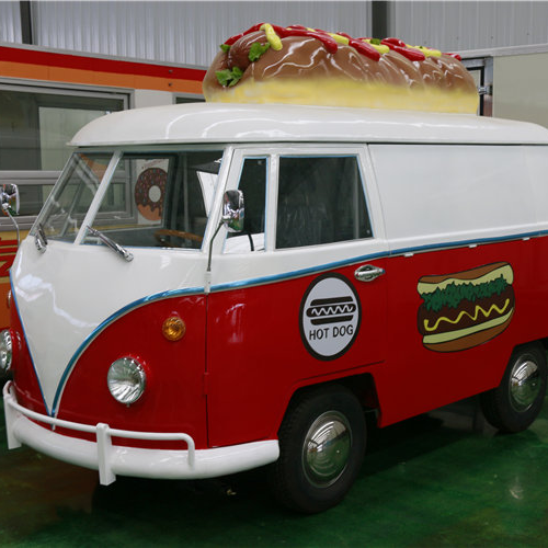 OEM Street Food Vending Cart Electric Vintage Food Truck Vintage Food Trailers Fully Equipped