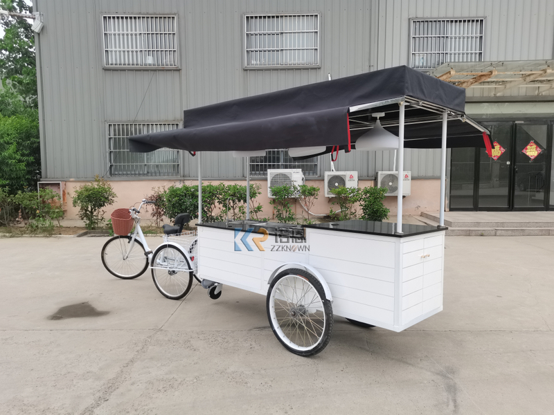 Customized Ice Cream Cart Gelato Ice Cream Freezer Display Cart For Popsicle Ice Cream Customizable Battery Power