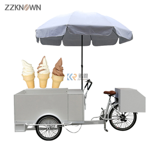 3 Wheel Ice Cream Bike Electric Food Trike Delivery Tricycle Cargo Tricycle for Sale