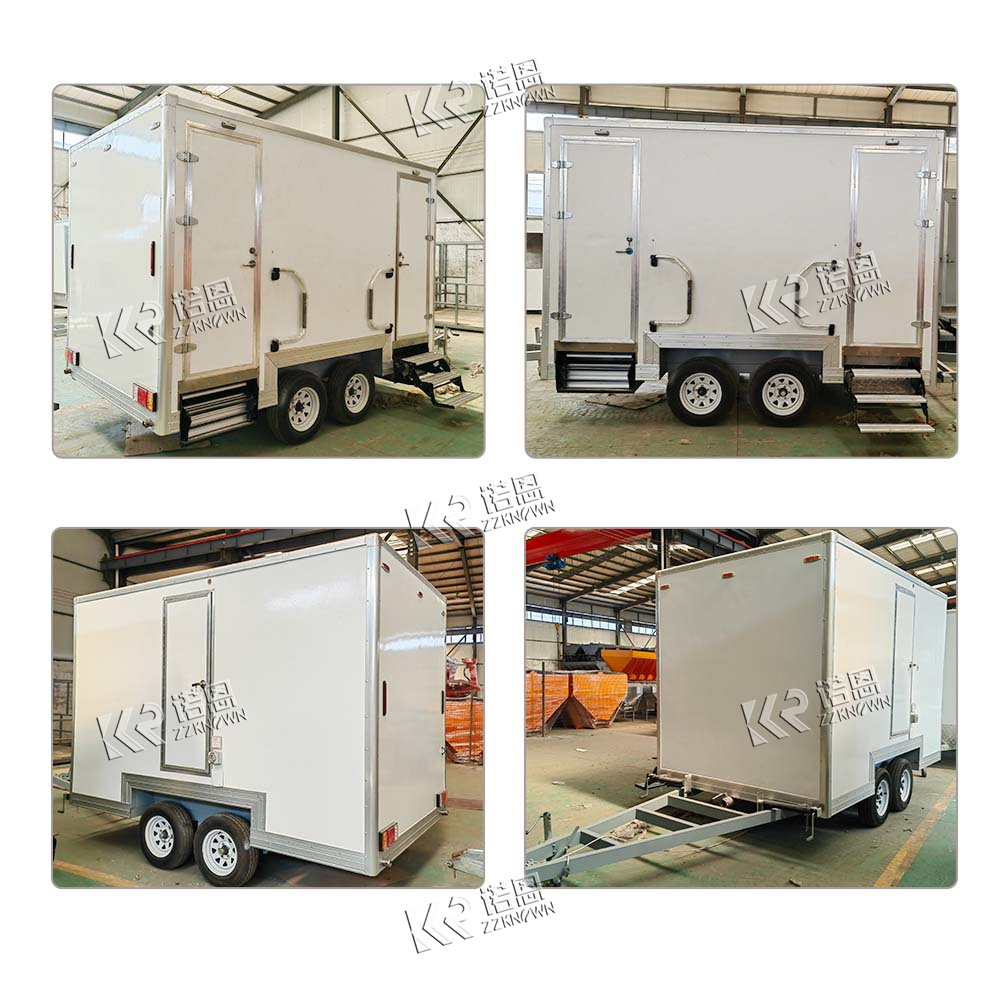 Mobile Outdoor Luxury Portable Bathrooms Trailer Restroom Portable Toilets for Camping