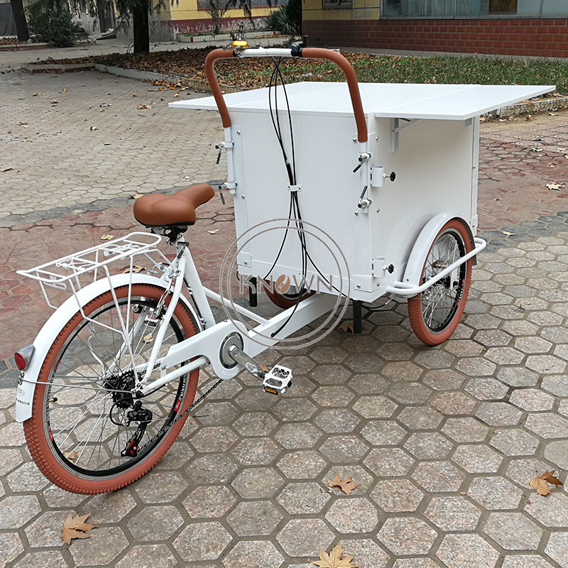 Customized Electrical Pedal Cargo Bike Mobile Coffee Vending Truck Motor Tricycle with CE Certification