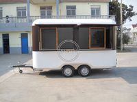 KN-420 Moving Food Cart Mobile Juice Bar Mobile Hotdog Food Cart