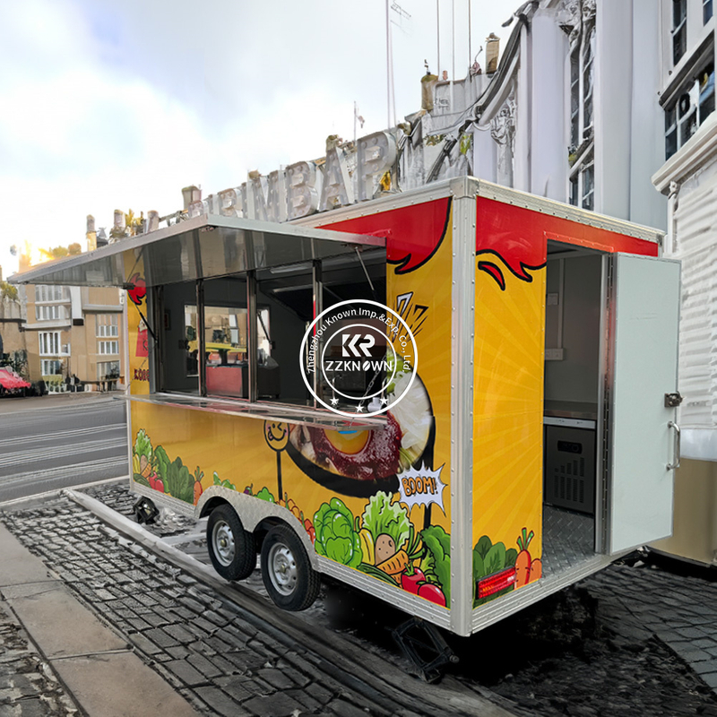 Customize Turkey Restaurant Consession Trailer With Griddle Owner Equipments Food-Trailer Vendors