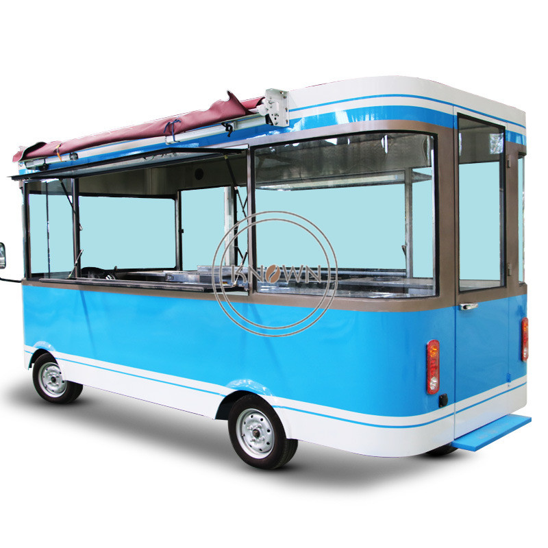 KN-JJ350L Mobile Street Pizza Food Cart Mobile Coffee Van Humburger Taco Mobile Food Truck Electric Food Truck for Sale Usa