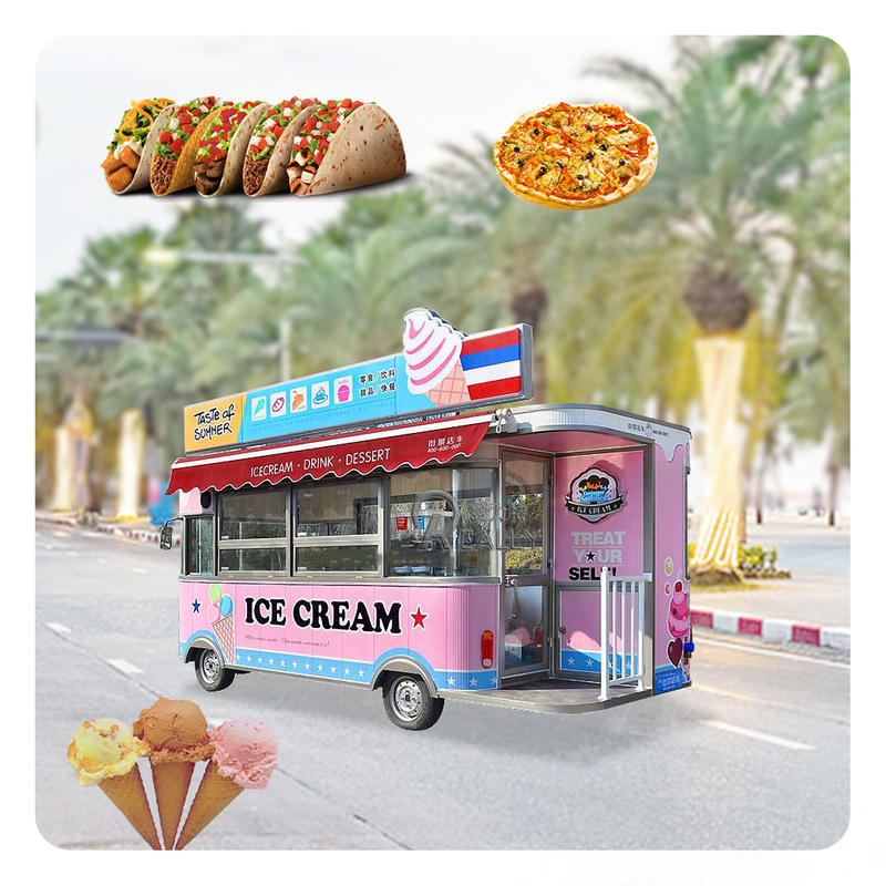 KN-JJ400S Vending Coffee Ice Cream Catering Drivable Truck Electric Food Truck with Fast Food Service