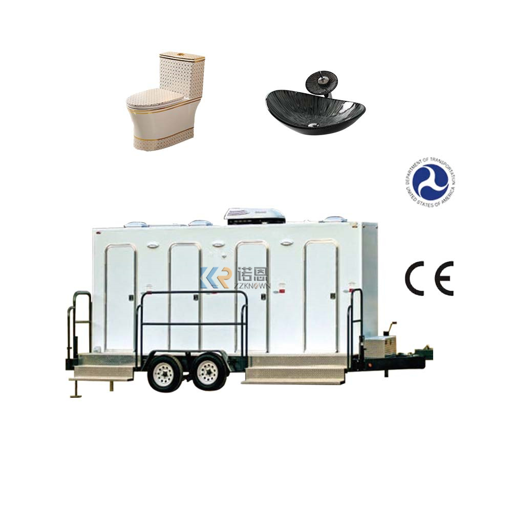 Toilet Trailer Public Bathroom Containers Camping Outdoor Shower And Toilet Cabin Portable Mobile Trailer 