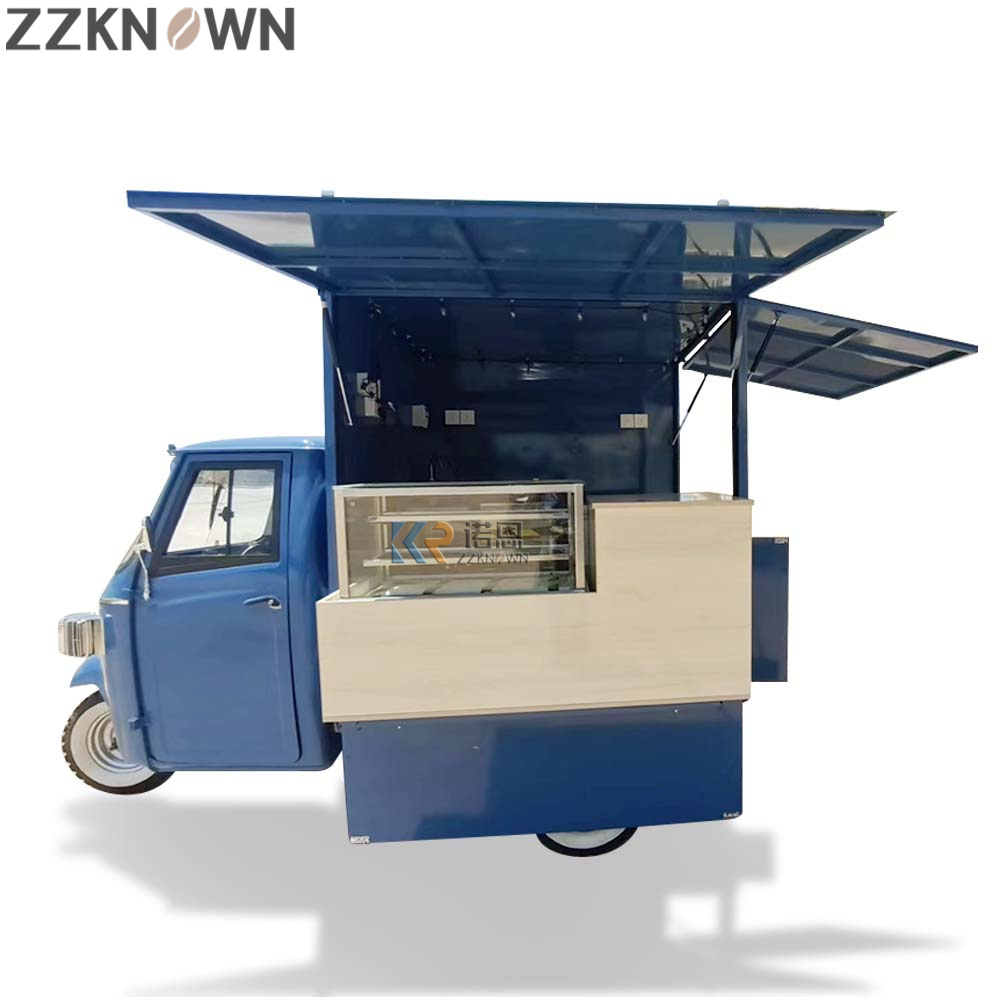 KN-APE-P Concession Ice Cream Wine Coffee Tricycle Ice Cream Trucks Food Cart With CE ISO Certification