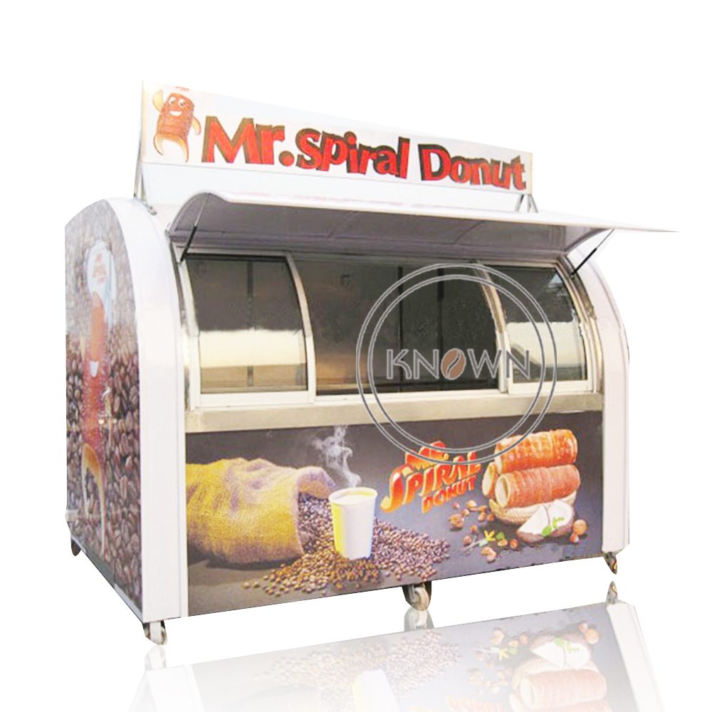 KN-FS-290 Donut Ice Cream Coffee Shop Mobile Concession Food Cart with Full Kitchen