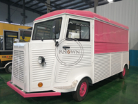 KN-CT-500 Electric Outdoor Street Mobile Fast Food Cart Truck Kiosk Color And inside Can Customized 