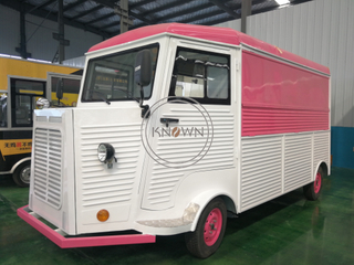 KN-CT-500 Electric Outdoor Street Mobile Fast Food Cart Truck Kiosk Color And inside Can Customized 
