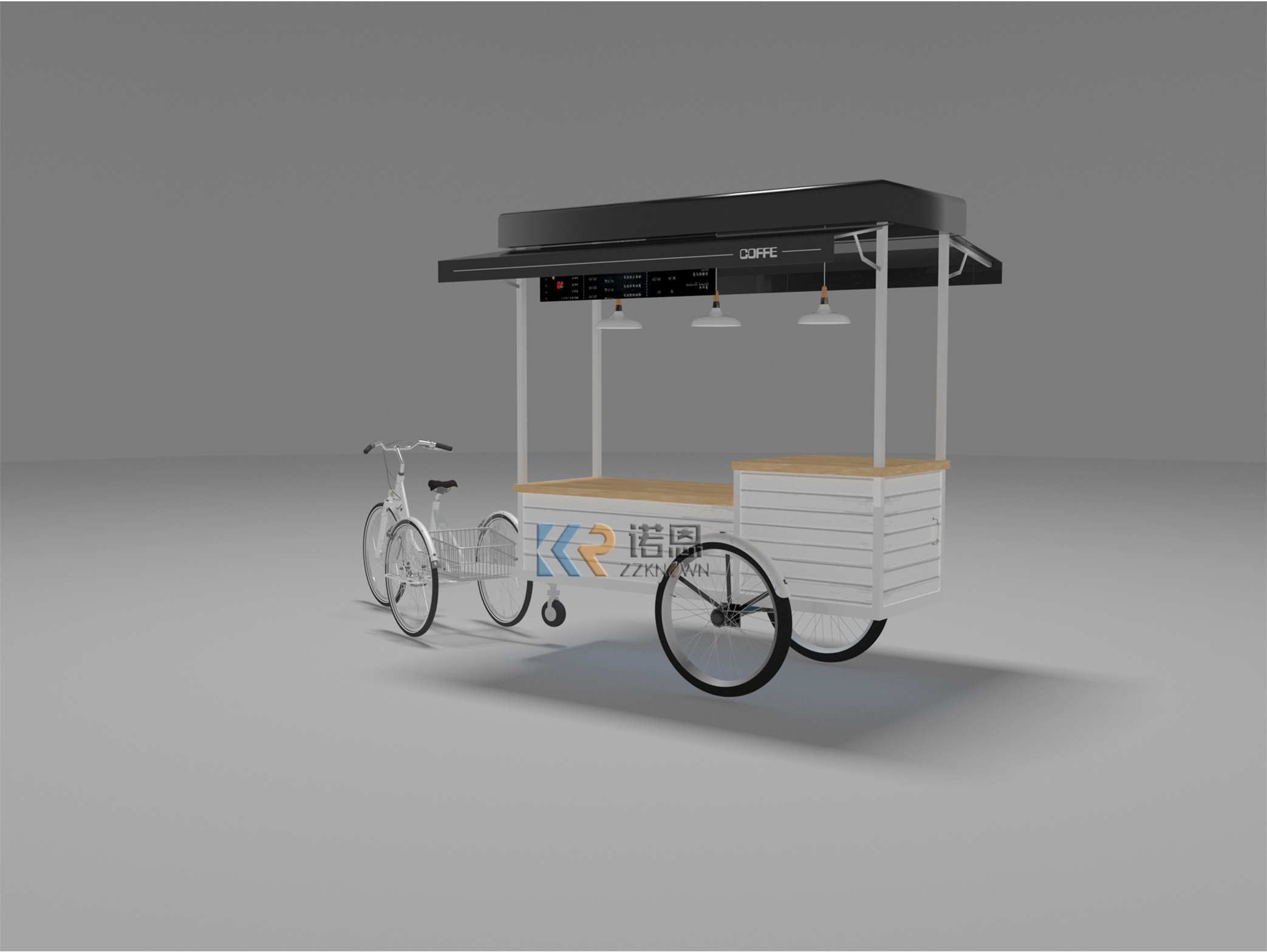 Customized Ice Cream Cart Gelato Ice Cream Freezer Display Cart For Popsicle Ice Cream Customizable Battery Power