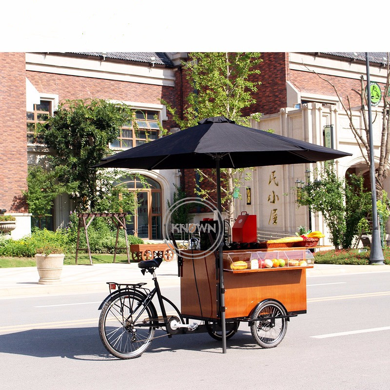 OEM New Cafe Cart Fashion Coffee Bike Mobile Coffee Cart for Sale