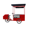 Red Color Electric Cargo Bike Street Vending Bicycle Adult Tricycle Beverage Drink Coffee Van Food Cart for Sale Customizable