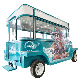 Electric Fast Travel Trucks Ice Cream Food Cart Hot Dog Coffee Van Truck Kiosk for Sale in Dubai and Europe with Shipment By Sea