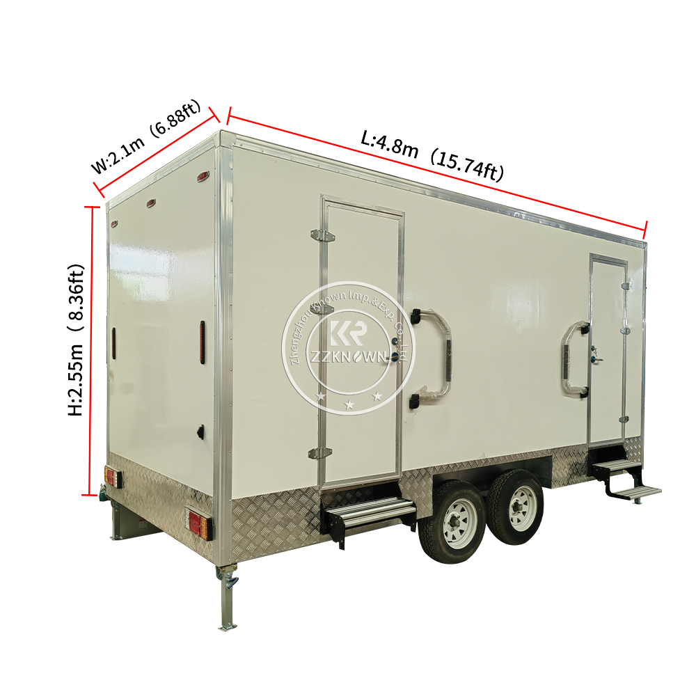 Mobile Outdoor Luxury Portable Bathrooms Trailer Restroom Portable Toilets for Camping