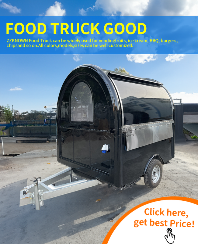 KN-FR-200W Fully Equipped Concession Food Trailers Mobile Camping Travel Dining Car Beautiful Appearance Fully Equipped Food Truck Trailers