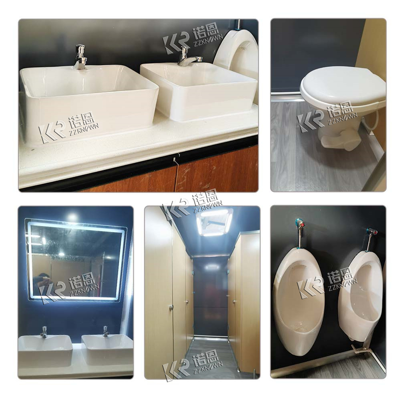 New Design Toilet Trailer 16 Persons Bathroom Cart Portable Bathroom Unit Shower And Toilet