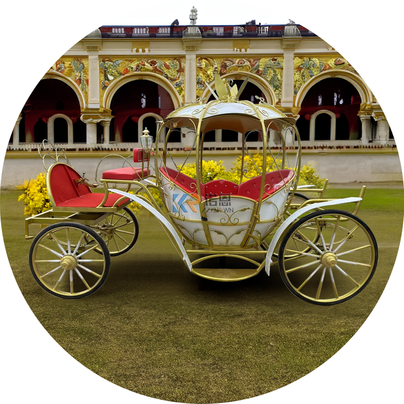 OEM Special Transportation Vehicle Wedding Pumpkin Horse Carriage Latest Wedding New Design Carriage