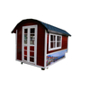 Red House Food Kiosk Mobile Food Cart Fast Food Truck for Sale