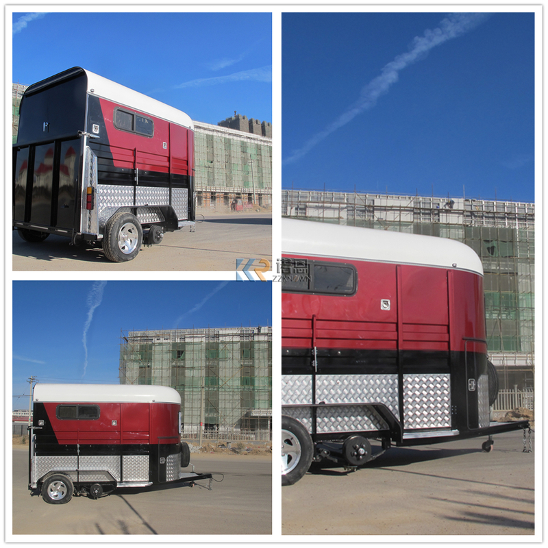 2HSL-D Two Horse Straight Load Deluxe Best Price 2 Horse Trailer Float with Living Area Ready For Sale