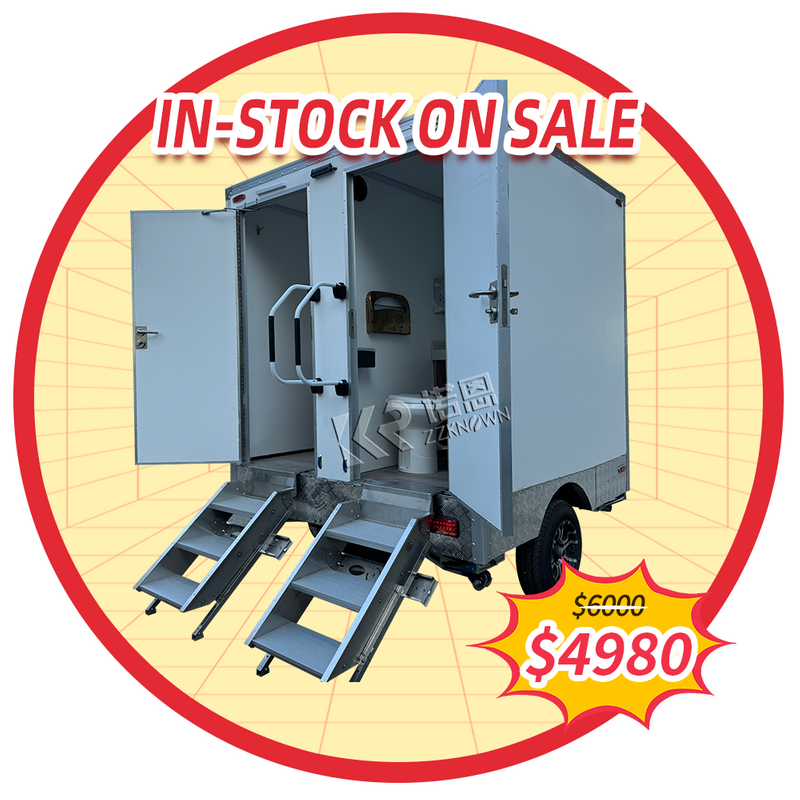 KN-220CS 7.2ft Outdoor Mobile Portable Toilet Trailer Portable Restroom for Sale