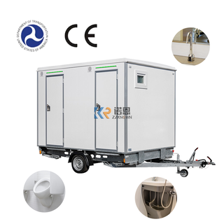 Portable Toilet Luxury Restroom Trailer Wholesale Price Mobile Outdoor Bathroom