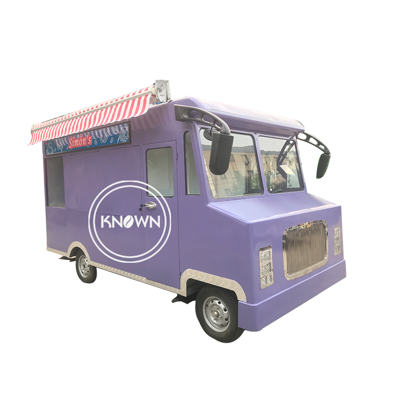 KN-FG-420 Cheap Mobile Kitchen Food Truck Ice Cream Coffee Carts Big Food Van Hot Dog Hy Electric Food Truck for Sale