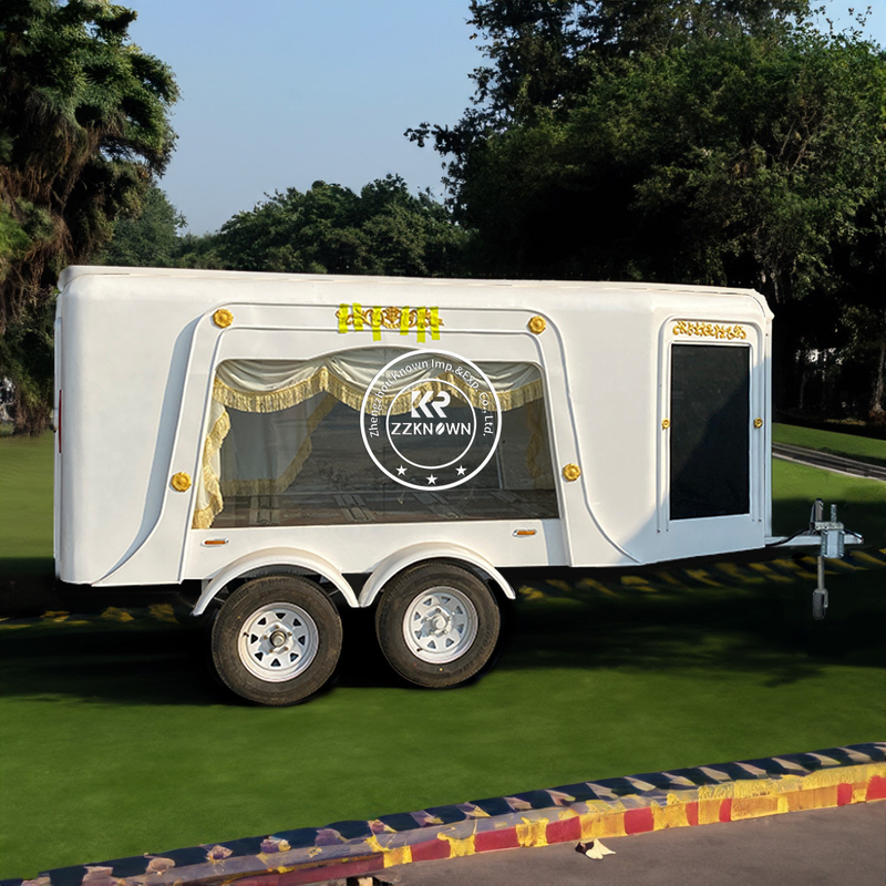 New Style double axle hearse Trailer Metal Material Hearse for Sale Luxurious Exquisite Unique Design funeral hearse car