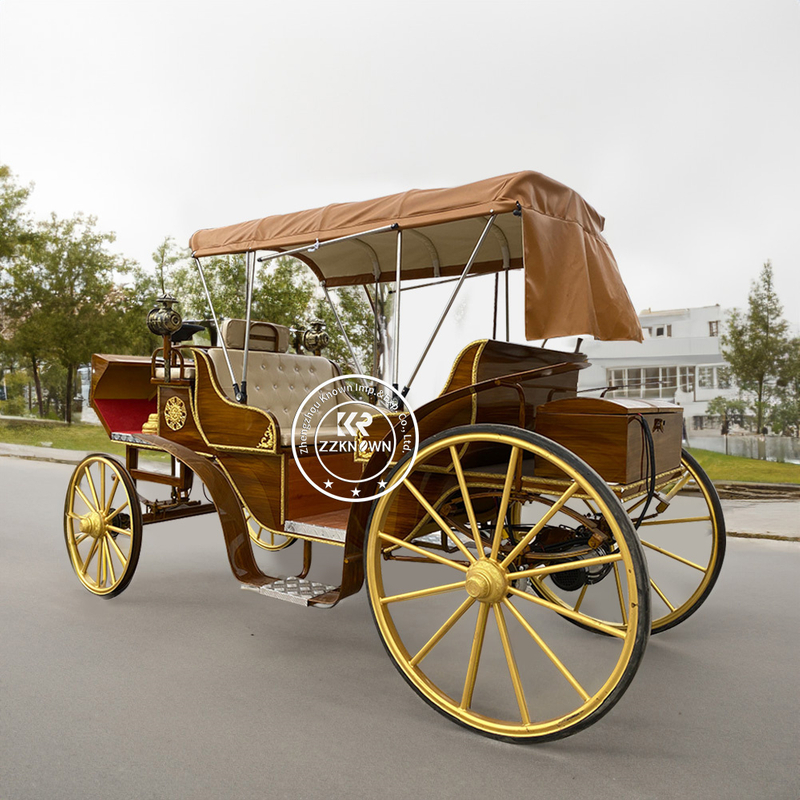 Customized European Style Sightseeing Carriage Wedding Horse Drawn Carriage Electric Horse Carriages