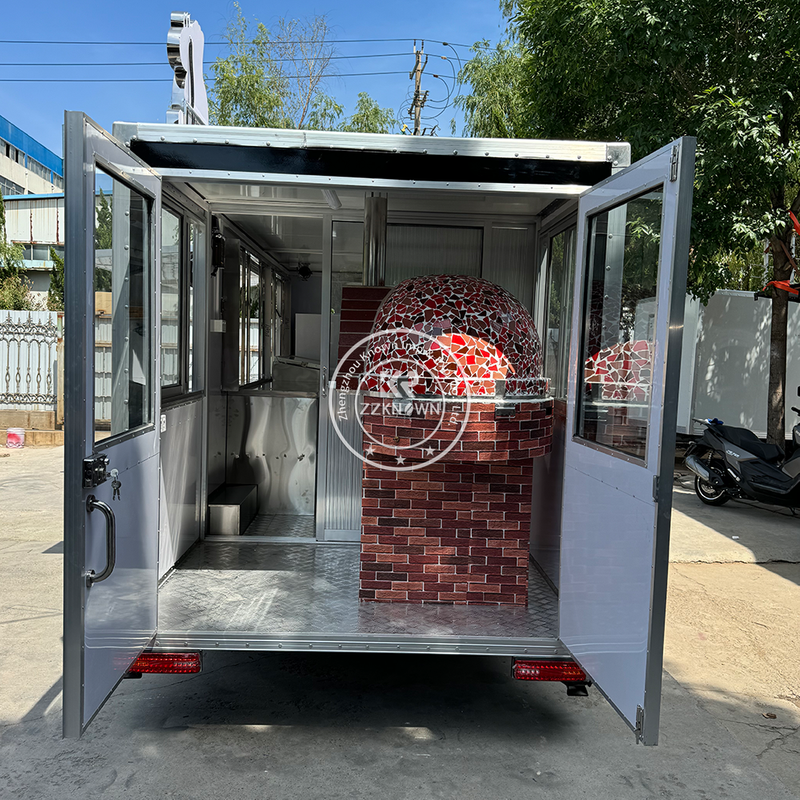 New Food Trailers Fully Equipped Food Truck Fast Food Cart Mobile Kitchen Pizza Food Truck for Sell